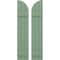 Ekena Millwork Americraft 3-Board (2 Batten) Wood Joined Board-n-Batten Shutters w/ Arch Top, ARW101BQ311X77TGH, PR ARW101BQ311X77TGH - alternate 1